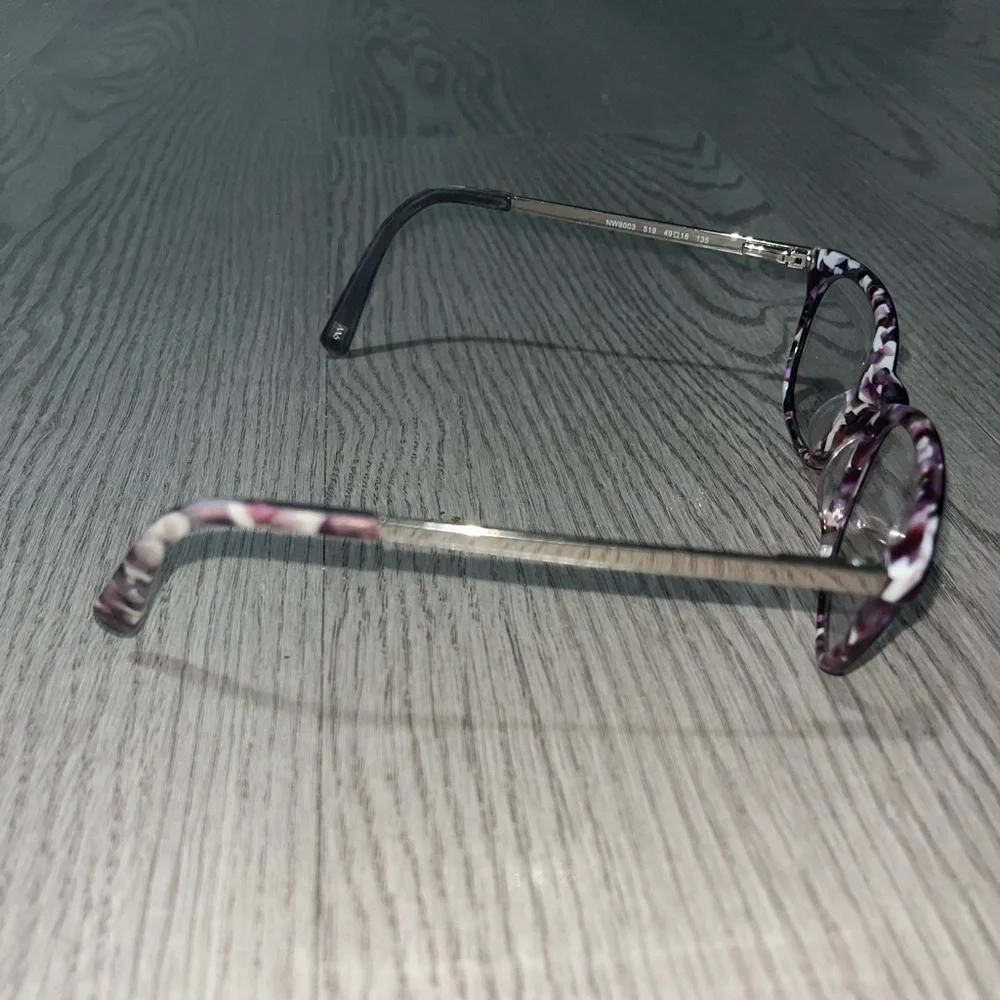 Nine West NW8003 Eyeglasses by Nine West, Purple/Tortoise, 49/18/135